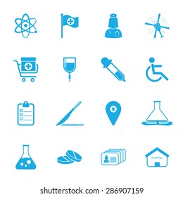 Vector illustration of medical set icon