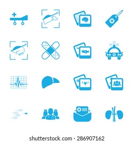 Vector illustration of medical set icon