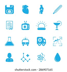 Vector illustration of medical set icon