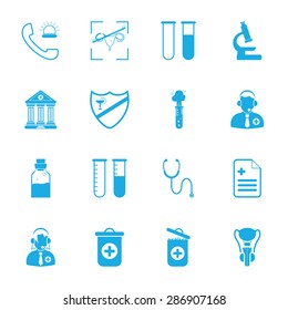 Vector illustration of medical set icon