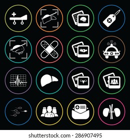 Vector illustration of medical set icon