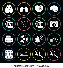 Vector illustration of medical set icon