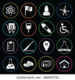 Vector illustration of medical set icon