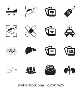 Vector illustration of medical set icon