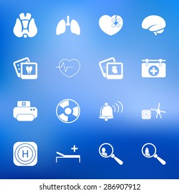 Vector illustration of medical set icon