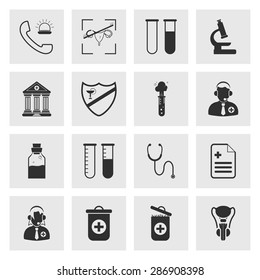 Vector illustration of medical set icon