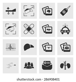 Vector illustration of medical set icon