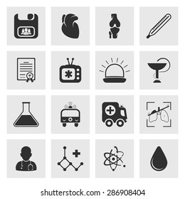 Vector illustration of medical set icon