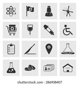Vector illustration of medical set icon