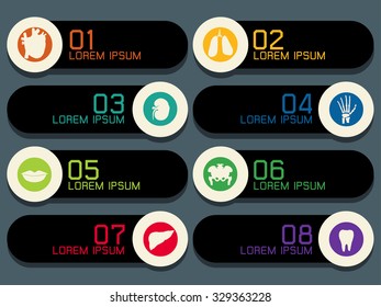 vector illustration of medical template