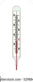 Vector Illustration of medical thermometer