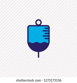 Vector illustration of medical tool icon colored line. Beautiful medicine element also can be used as iv bag icon element.