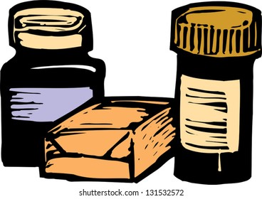 Vector illustration of medicine
