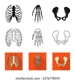 Vector illustration of medicine and clinic icon. Set of medicine and medical stock symbol for web.
