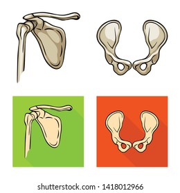 Vector illustration of medicine and clinic icon. Set of medicine and medical stock vector illustration.