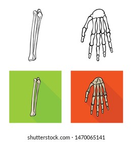 Vector illustration of medicine and clinic icon. Set of medicine and medical stock symbol for web.