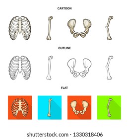 Vector illustration of medicine and clinic sign. Set of medicine and medical stock symbol for web.