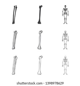 Vector illustration of medicine and clinic sign. Collection of medicine and medical vector icon for stock.