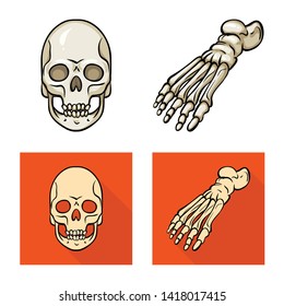 Vector illustration of medicine and clinic sign. Set of medicine and medical stock symbol for web.