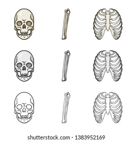 Vector illustration of medicine and clinic symbol. Set of medicine and medical vector icon for stock.