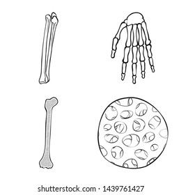 Vector illustration of medicine and clinic symbol. Collection of medicine and medical vector icon for stock.