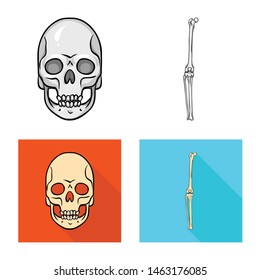Vector illustration of medicine and clinic symbol. Set of medicine and medical vector icon for stock.