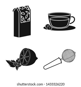 Vector illustration of medicine and gradient sign. Collection of medicine and natural stock vector illustration.
