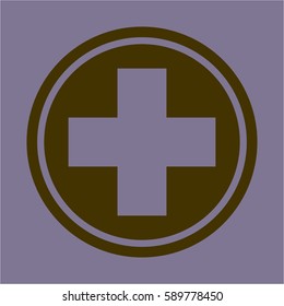 Icono de alta calidad de Medicina en marrón