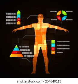 Vector Illustration Medicine Infographics Schematic Description Stock ...