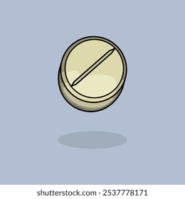 Vector illustration Medicine Tablet. Vector design Medicine Pills. Medicine Tablet Pills Vector Cartoon design illustration and icon for website, digital and print