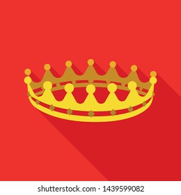 Vector illustration of medieval and nobility icon. Collection of medieval and monarchy stock symbol for web.
