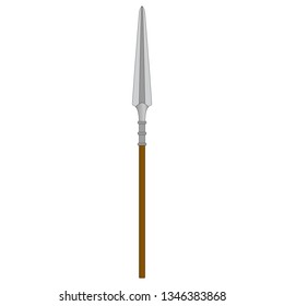 Vector illustration medieval spear