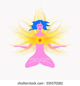 Vector illustration of meditation