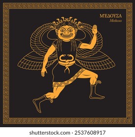 Vector illustration of a medusa