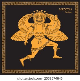 Ilustração vetorial de uma medusa