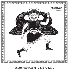 Vector illustration of a medusa