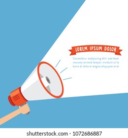 Vector Illustration Of Megaphone