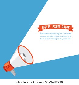 Vector Illustration Of Megaphone