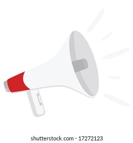 Vector illustration of a megaphone
