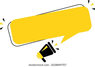 Ilustración vectorial de un megáfono