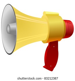Vector illustration of a megaphone.