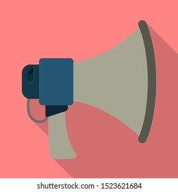Vector illustration of megaphone and warning logo. Web element of megaphone and scream stock vector illustration.