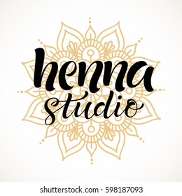 Vector illustration of mehndi pattern. Traditional indian style, ornamental floral elements with henna tattoo, stickers, flash temporary tattoo, mehndi design, cards and prints