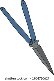 Vector illustration of melee weapon