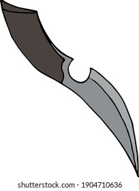 Vector illustration of melee weapon
