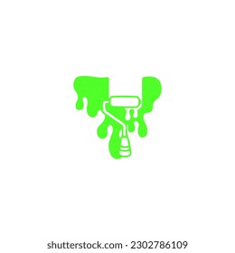 vector illustration of melting paint