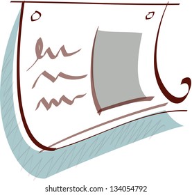 Vector illustration of a memo note