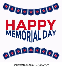 Vector illustration of memorial day.