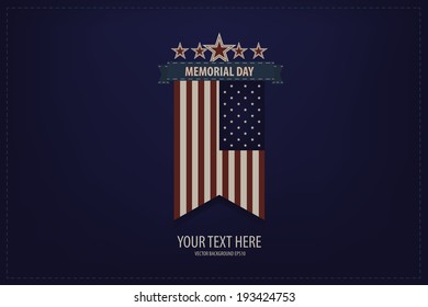 Vector Illustration of a Memorial Day Design