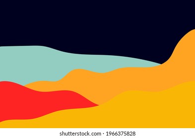 Ilustración vectorial de memphis con forma geométrica de estilo retro. Perfecto para los fondos de portada de la revista, Banner, Afiche, fondos de escritorio.